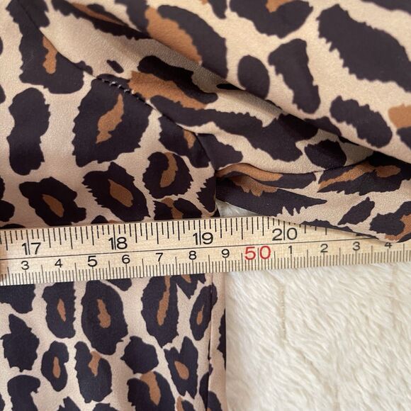 LE SUPERBE Future Ex Boyfriend Leopard Button Up Shirt Size 0 - Picture 5 of 9